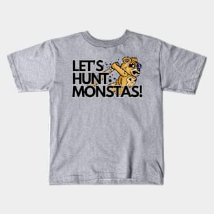 Let's Hunt Monsters - Mr. Button the Teddy Bear Kids T-Shirt